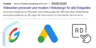 SEO und Google Anzeigenwerbung Werbeagentur in Erfurt und Thüringen